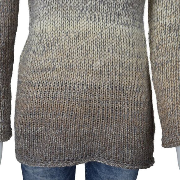 NWT DKR & Co Knit Ombre Wool Blend Sweater Brown Size Small - Picture 3 of 14